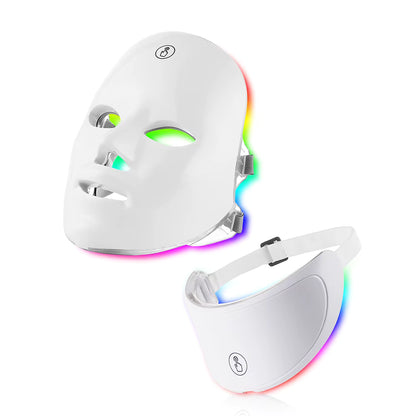 Masque LED Skincare Multifonction – Anti-Âge, Purifiant, Éclaircissant, Rechargeable USB).